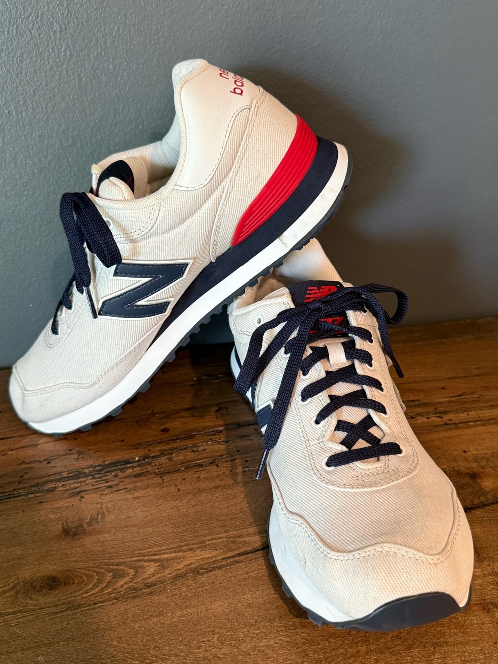 New Balance 515 Men's “Nimbus Cloud, Navy, Red” Retro Sneakers - Size 10